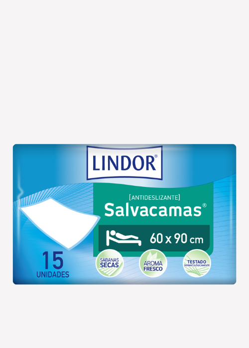 Empapador y salvacamas antideslizante desechables para adultos con pérdidas de orina - Lindor