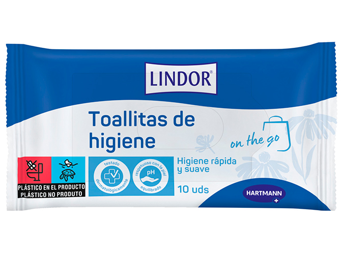 Toallitas húmedas para la higiene corporal de adultos mayores con incontinencia urinaria o pérdidas de orina - Lindor